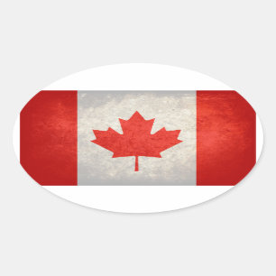 Flag of Canada Oval Sticker