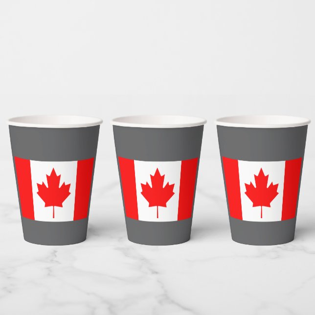 Flag of Canada Paper Cups (Multi)