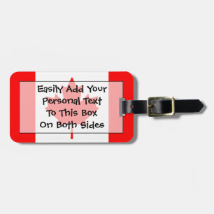 Flag of Canada Personal Easy ID Luggage Tag