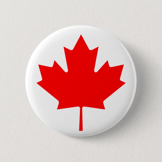Flag of Canada Pinback Button (Front)