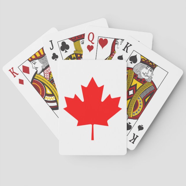 Flag of Canada Poker Cards (Back)