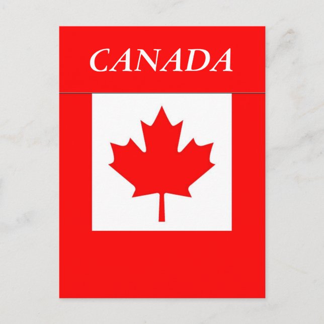 Flag of Canada Postcard (Front)