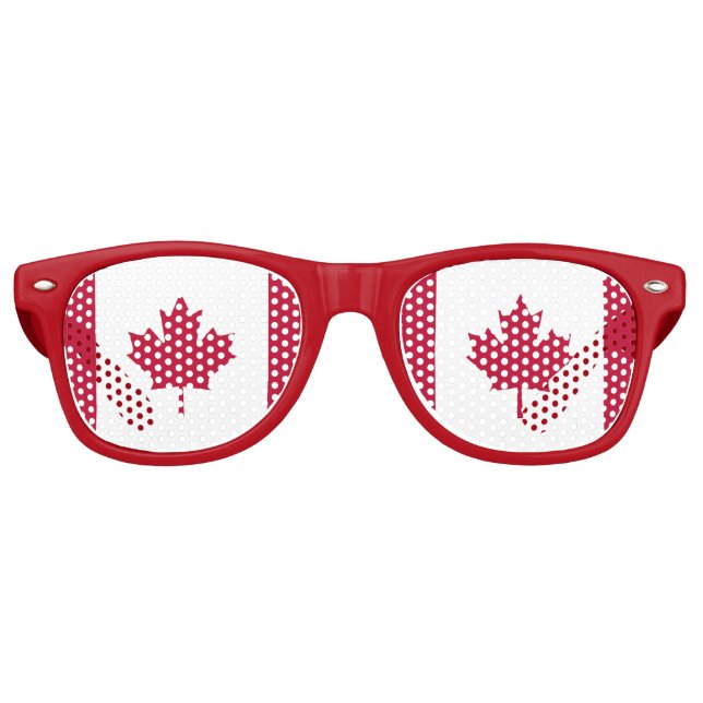 Flag of Canada Retro Sunglasses (Front)