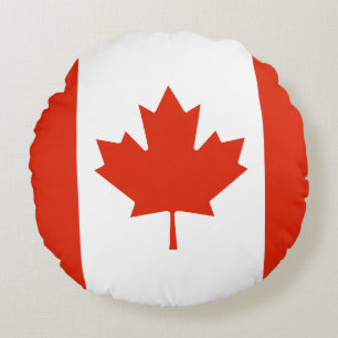 Flag of Canada Round Pillow