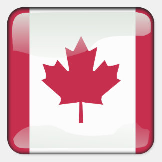 Flag of Canada Square Sticker