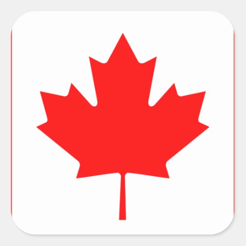 Flag of Canada Square Sticker