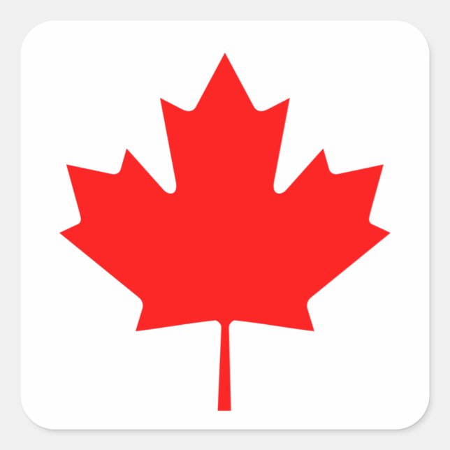 Flag of Canada Square Sticker (Front)