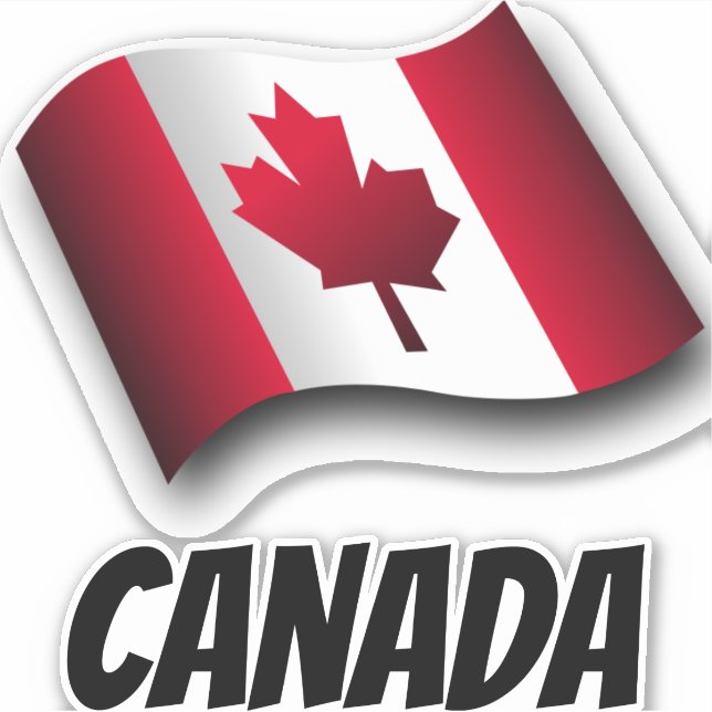 Flag of Canada Sticker (Front)