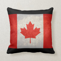 Flag of Canada Throw Pillow