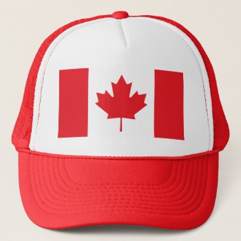 Flag Of Canada Trucker Hat by auraclover at Zazzle