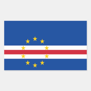 Flag of Cape Verde Rectangular Sticker