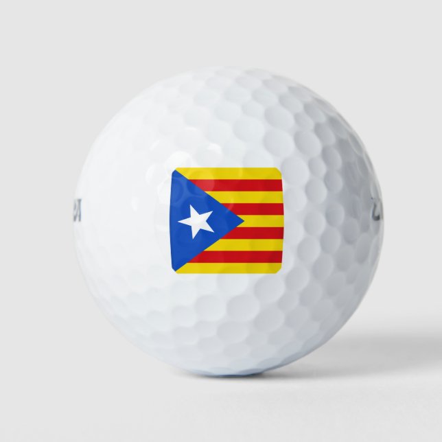 Flag of Catalonia Golf Balls (Front)