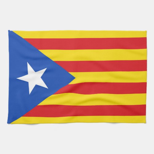 Flag of Catalonia Kitchen Towel