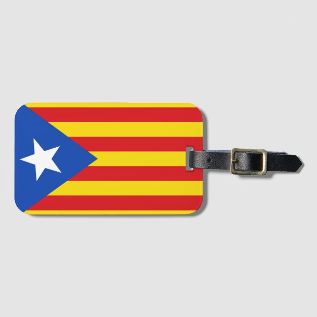Flag of Catalonia Luggage Tag (Front Horizontal)