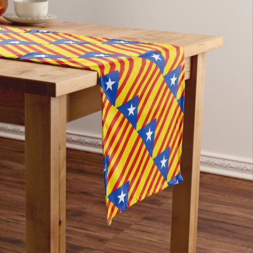 Flag of Catalonia Short Table Runner