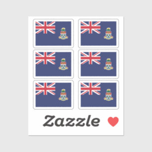 Flag of Cayman Islands Collection pack of 6 Sticker