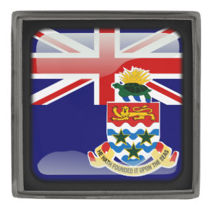Flag of Cayman Islands Gunmetal Finish Lapel Pin