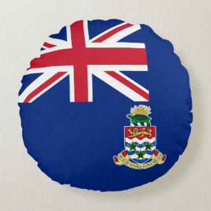 Flag of Cayman Islands Round Pillow