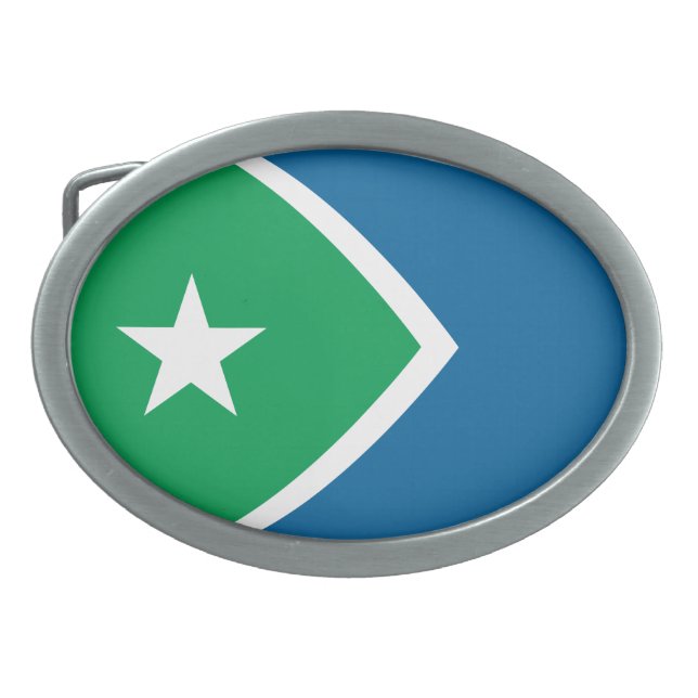 Flag of Cedar Rapids, Iowa Belt Buckle (Front)