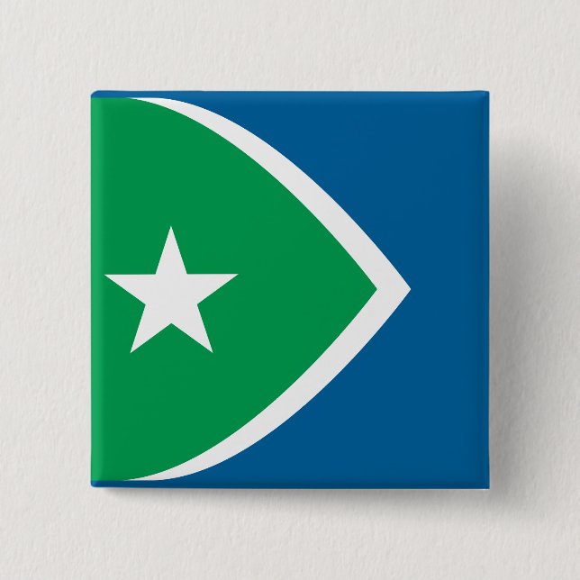 Flag of Cedar Rapids, Iowa Button (Front)