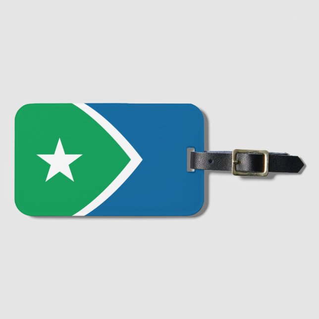 Flag of Cedar Rapids, Iowa Luggage Tag (Front Horizontal)