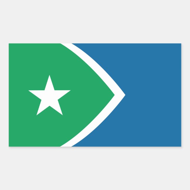 Flag of Cedar Rapids, Iowa Rectangular Sticker (Front)