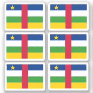 Flag of Central African Republic - a collection Sticker