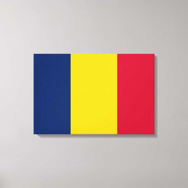 Flag of Chad (African Country) Canvas Print (Front)