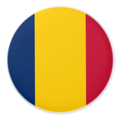 Flag of Chad Ceramic Knob