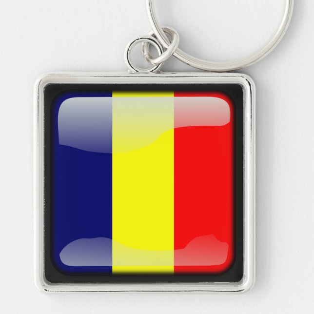 Flag_of_Chad Keychain (Front)