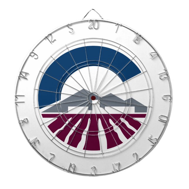 Flag of Chandler, Arizona Dart Board (Front)