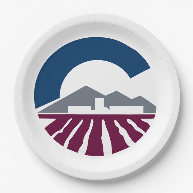 Flag of Chandler, Arizona Paper Plates (Front)