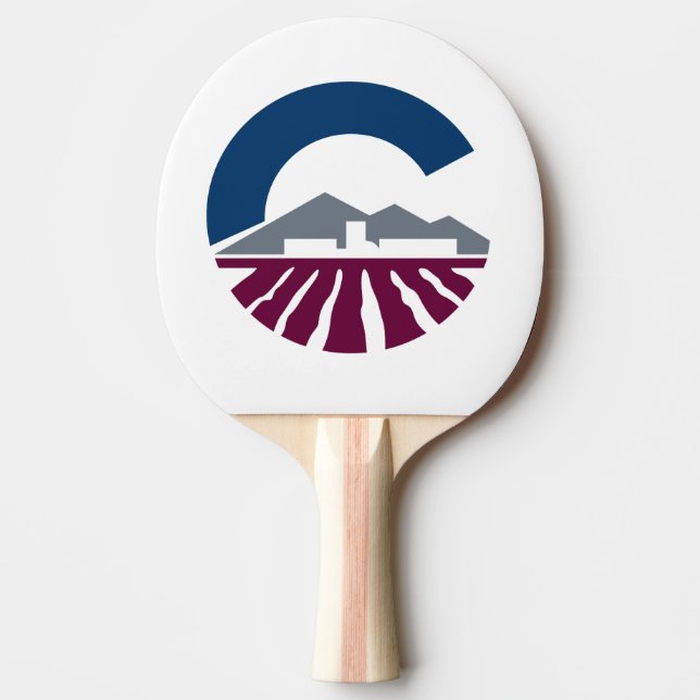 Flag of Chandler, Arizona Ping Pong Paddle (Front)
