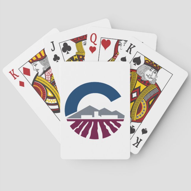 Flag of Chandler, Arizona Poker Cards (Back)