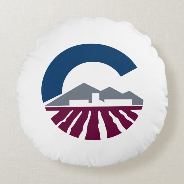 Flag of Chandler, Arizona Round Pillow (Front)