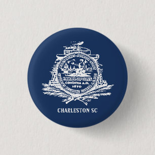 Flag of Charleston, South Carolina Button
