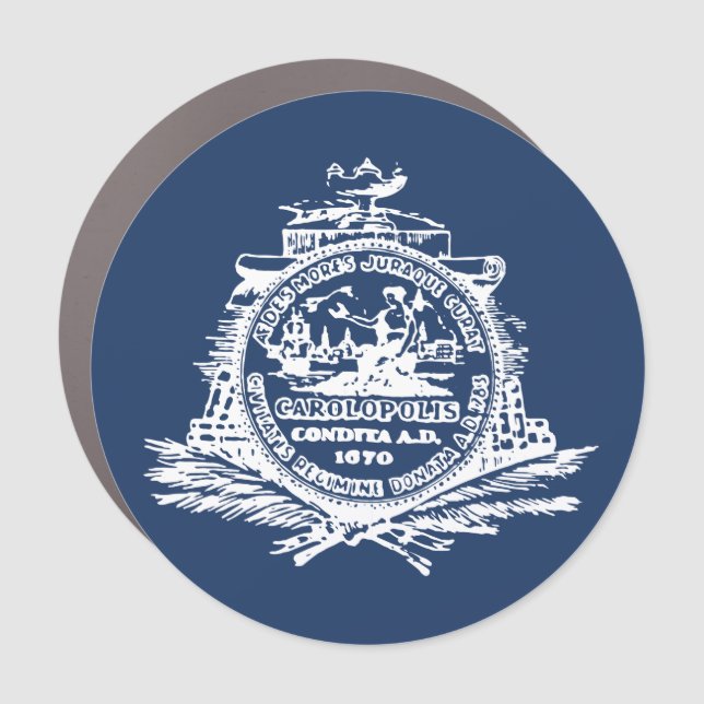 Flag of Charleston, South Carolina Car Magnet (Front)