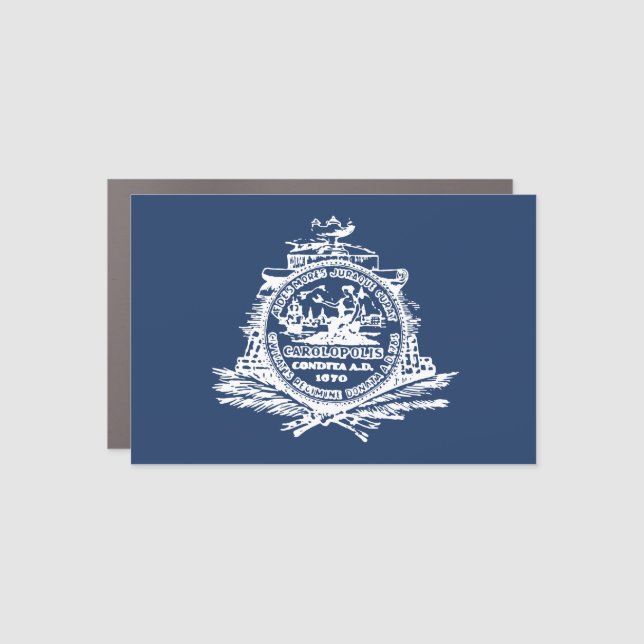 Flag of Charleston, South Carolina Car Magnet (Front)