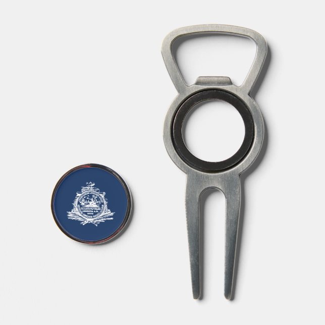 Flag of Charleston, South Carolina  Divot Tool (Front (Open))