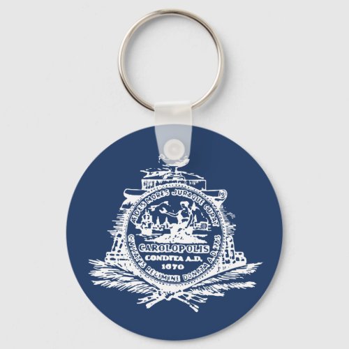 Flag of Charleston South Carolina Keychain