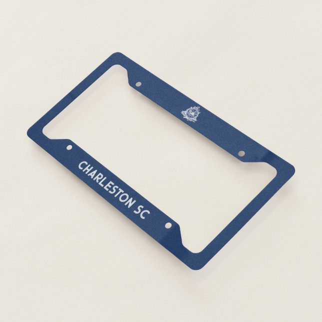 Flag of Charleston, South Carolina License Plate Frame (3/4)