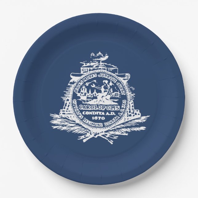 Flag of Charleston (South Carolina) Paper Plates (Front)