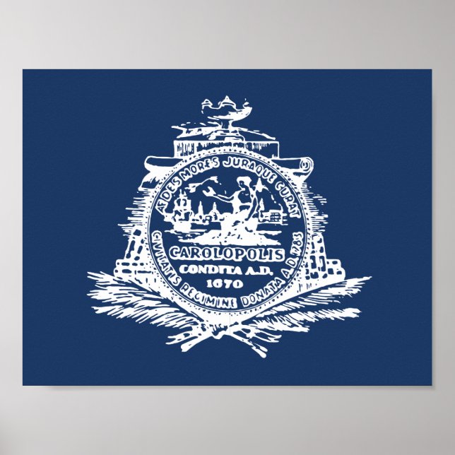 Flag of Charleston, South Carolina Poster (Front)
