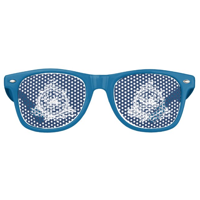 Flag of Charleston, South Carolina Retro Sunglasse Sunglasses (Front)