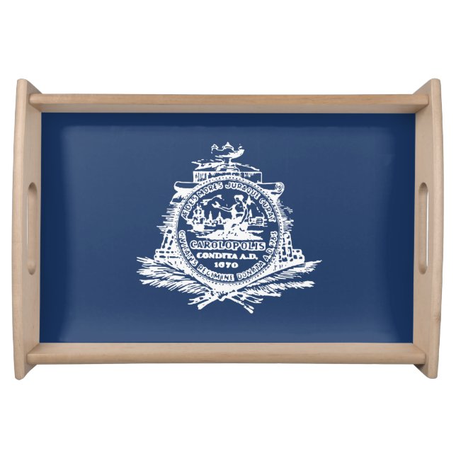 Flag of Charleston, South Carolina Serving Tray (Front)
