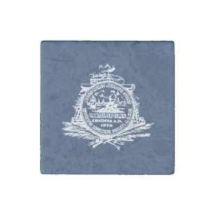 Flag of Charleston, South Carolina Stone Magnet