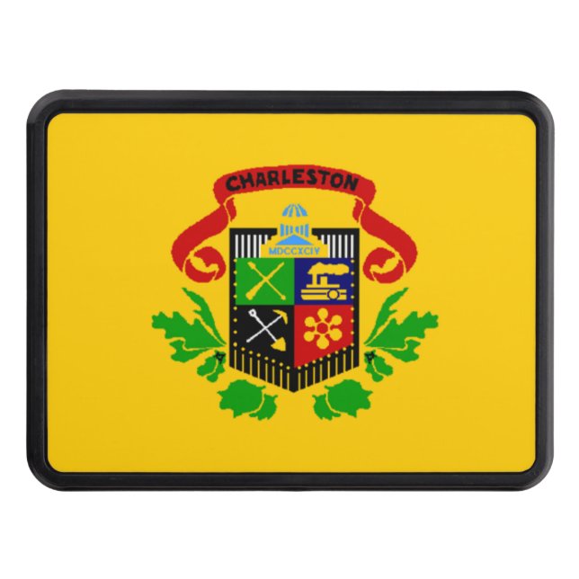 Flag of Charleston, West Virginia Hitch Cover (Front)