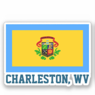 Flag of Charleston, West Virginia Sticker