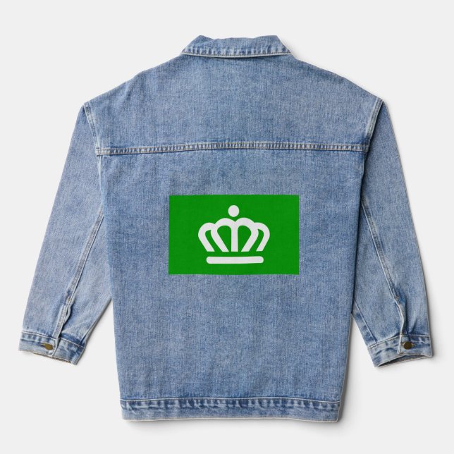 Flag of Charlotte, North Carolina Denim Jacket (Back)