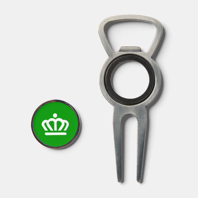 Flag of Charlotte, North Carolina Divot Tool (Front (Open))